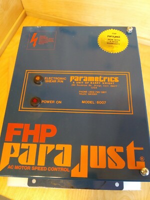 FHP Parajust 6007 AC Motor Speed Control 