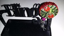 Crystals  2 LADYBUGS Jewelry I.D./Badge Holder 
