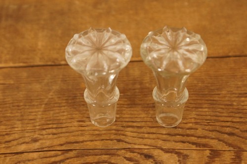 Antik Vintage Glas Flasche Stopper Deckel Teile Sirup Dekanter Parfüm