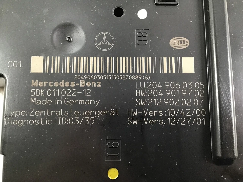 Centralina MERCEDES-BENZ C-Class Coupé (C204) A2049060305 C 220 CDI - Immagine 2 di 3