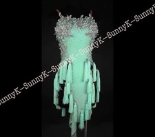 jz Handmade Women Samba Ballroom Swing Salsa Rumba Latin Dance Dress RHYTHM