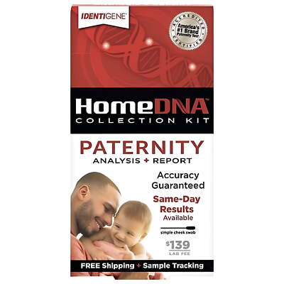 Identigene DNA Paternity Collection Confidential Test Kit Fast and Accurate 1 Ct