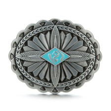 Indian Tattoo Men's Belt Buckle Western Cowboy Native American IT-01-G 