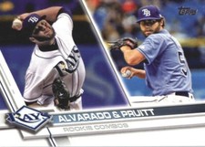 2017 Topps Update ##US147 Jose Alvarado RC Austin Pruitt RC Tampa Bay Rays MLB