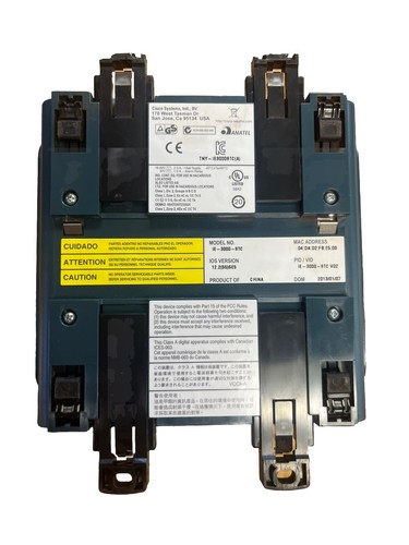 CISCO IE-3000-8TC Ethernet Switch + (x1) CISCO GLC-FE-100FX-RGD Transceiver - Afbeelding 6 van 7
