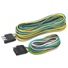25" 4 Way Trailer Wiring Connection Kit Flat Wire Extension Harness for Trailer