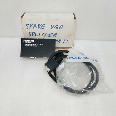 Schwarze Box 2 Kanal VGA Zu CAT5 Splitter Extender