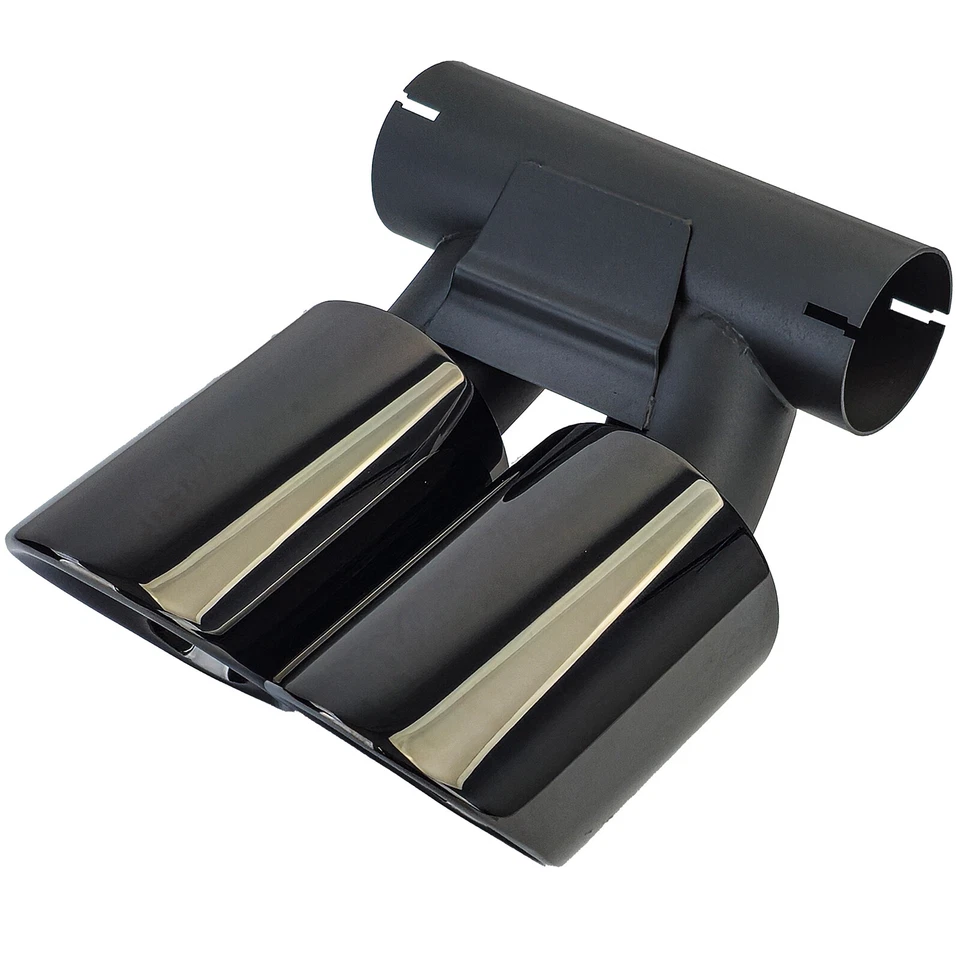 Escape Tubo de Doble Negro Brillo para Porsche 718 Cayman Boxster 982 - Imagen 3 de 4
