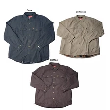 Coleman Men's Fleece Lined Snap Closure Durable Canvas Shirt Jacket