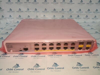 Cisco Catalyst WS-C3560C-12PC-S 3560C 12-FE PoE. 2 X Dual Compact Switch