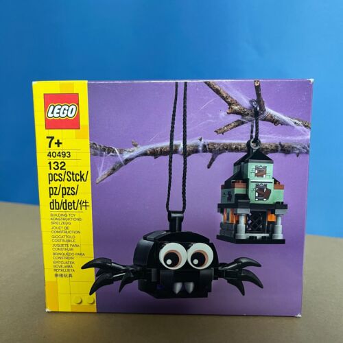 LEGO Seasonal SPIDER & HAUNTED HOUSE PACK 40493 Halloween Ornaments *New Sealed*