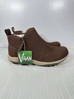 Size 6.5 Womens Skechers Reggae Fest 2.0 Ankle Boot Brown Zip Relaxed Fit 158386