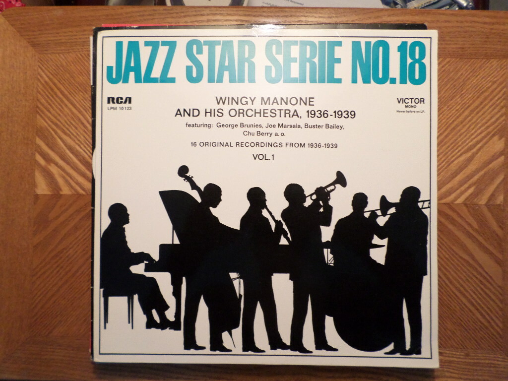 UK RCA LP RECORD 10123/WINGY MANONE/JAZZ STAR SERIF NO 18/1936