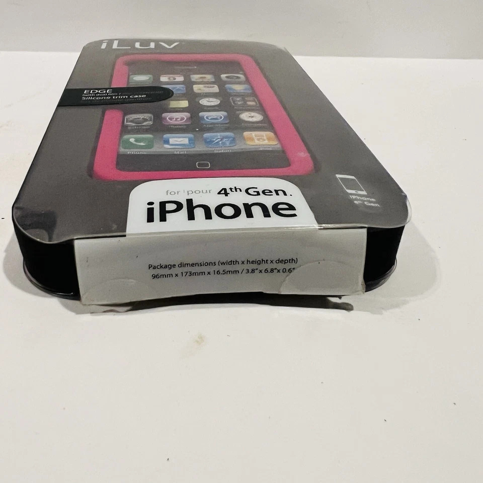 Funda iLuv iPhone 4, diseñada para adaptarse a iPhone 4ta generación, rosa intenso Foto 3 de 3