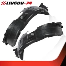 Fit For 10-12 Hyundai Genesis Coupe Front Left & Right Black Splash Shield 1Pair