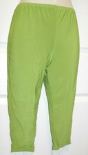 OLIVE GREEN CAPRI DANCE PANTS STRETCH CHILD LADIES SLINKY YOGA