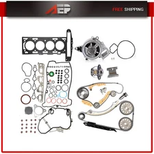 Timing Chain Gasket kit + Water Pump + Thermostat For Chevrolet HHR 2.2L