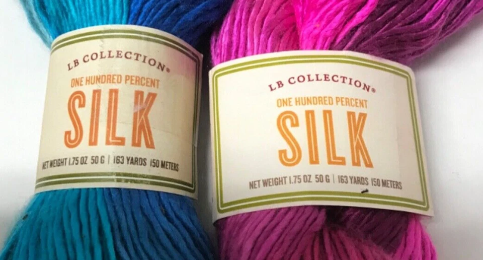 Colección Lion Brand LB 100% SEDA. COSMOS y ACUARIO. DESCONTINUADO. LOTE #4 Foto 2 de 4