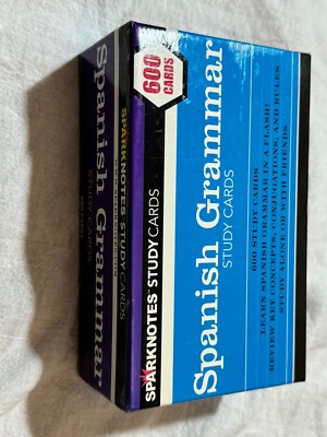 Spanish Grammar Study Cards - Sparknotes Study Cards Cards NEW