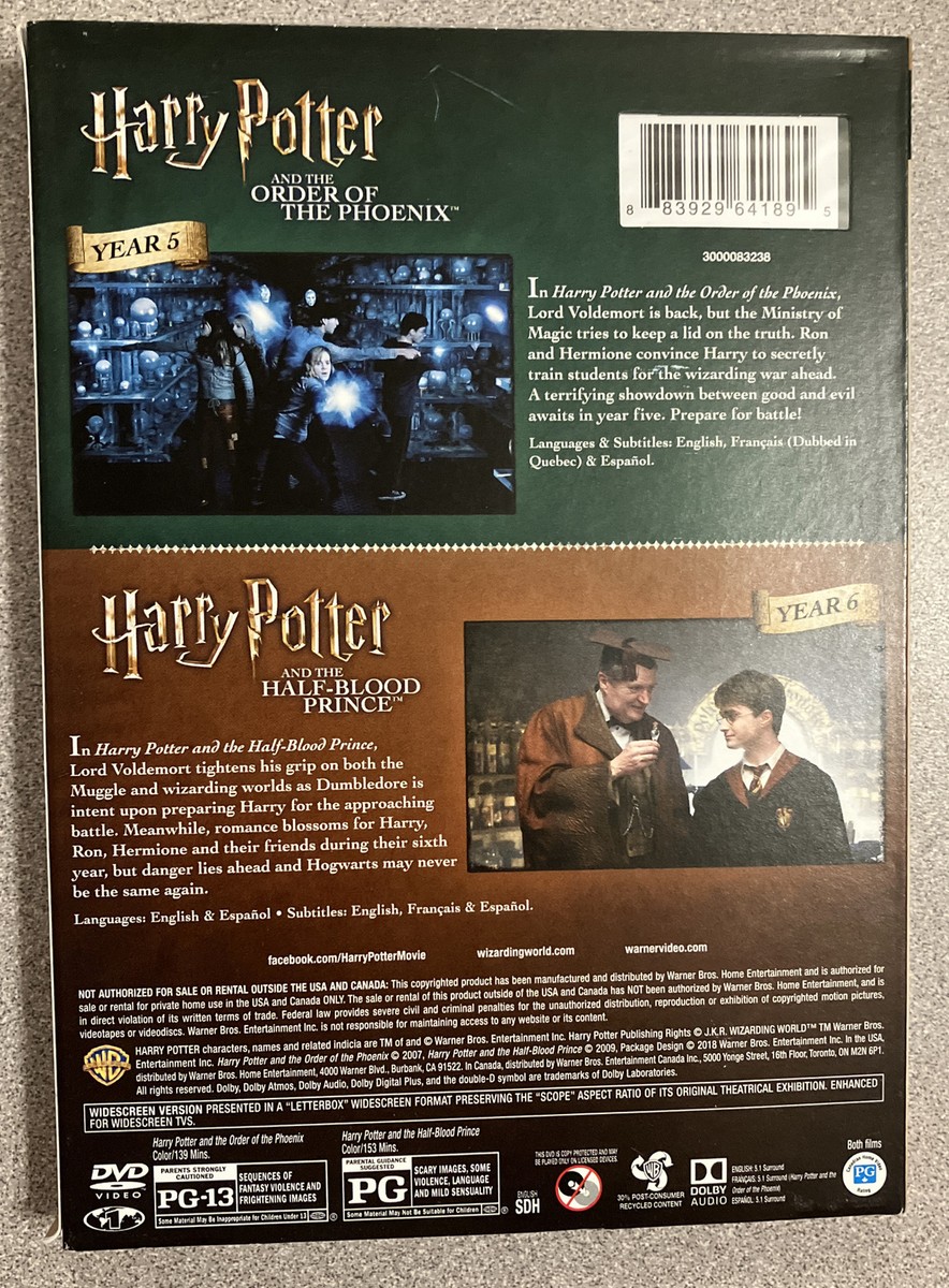 その他 Harry Potter and the Order of Phoenix / Harry Potter and the Half-Blood Prince [DVD] Amazon.com: Harry Potter Double Feature: Harry Potter and