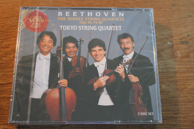 Beethoven - Middle String Quartets [3 CD Box] RCA Tokyo String Quartet NEW OVP