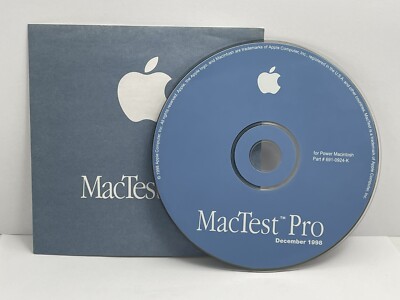 MacTest Pro Hardware Test Power Macintosh December 1998 691-0924-K