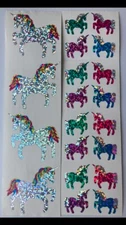 Hambly Studios Glitter Prismatic UNICORNS Stickers