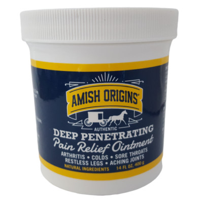 Amish Origins Deep Penetrating Pain Relief Ointment Restless Legs Arthritis 14 