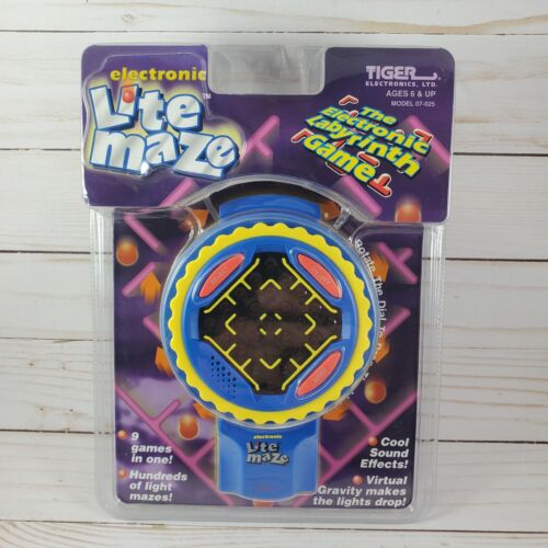 Tiger Electronics Lite Maze Vintage 1998 Labyrinth Game 9 in 1 - Sealed #07-025 - Picture 1 of 6