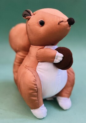 Vintage 1994 Sanrio Hello Kitty Squirrel Plush with Nuts Nylon with Tag, RARE