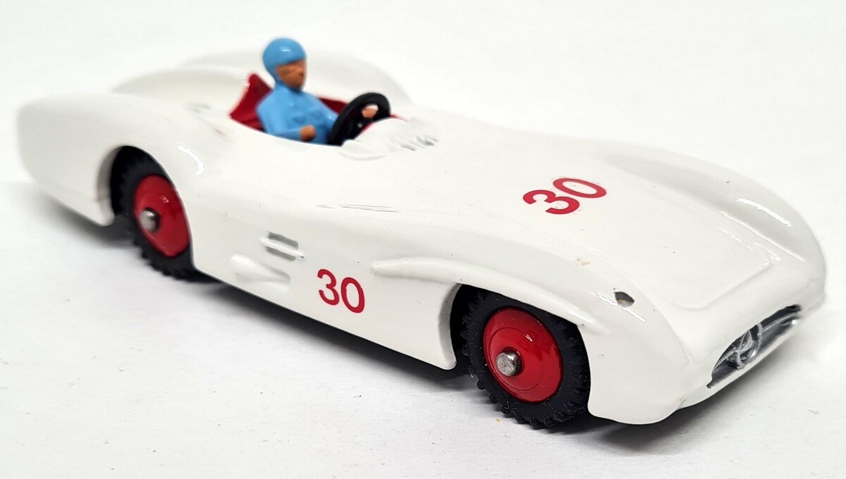 Dinky Meccano Vintage 237 Mercedes Benz Race Car White #30
