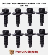 For 1958-1980 Impala Front Bucketbench Seat Track Bolts 8pc Free Shipping