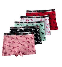 New 5 Boyshorts Panties Cotton Underwear Womens Ladies Girls Size S M L XL F485