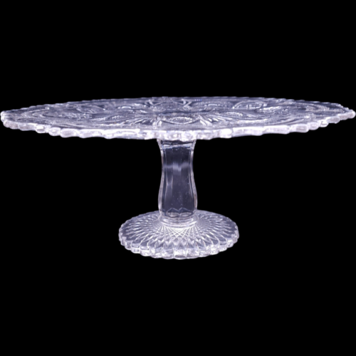 Soporte redondo transparente de vidrio imperial de 13" a la moda Ohio - Imagen 3 de 5