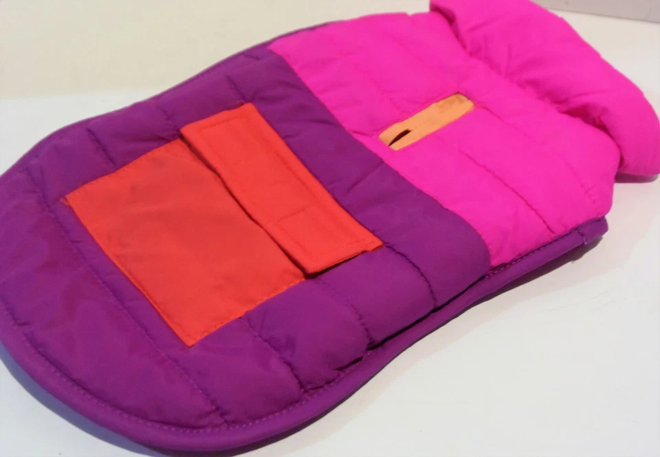 Botas y Barkley Rosa Bloque de Color Puffer Forrado de Vellón Chaqueta Abrigo X-Pequeño  Foto 2 de 3