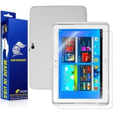 ArmorSuit Samsung Galaxy Note 10.1 Screen Protector + White Carbon Skin USA