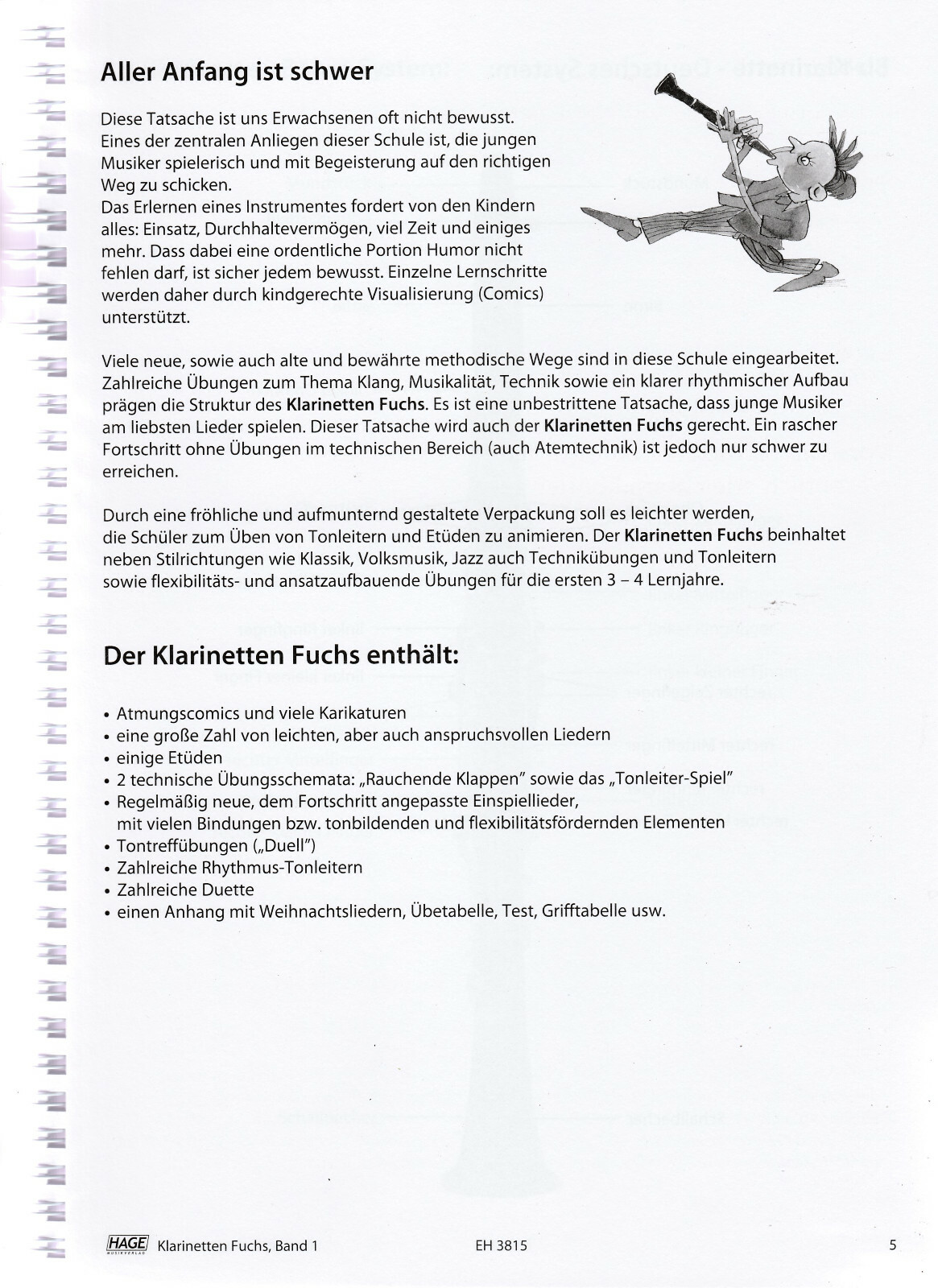 Thumbnail - Klarinetten Fuchs (inkl.cd) Klarinettenschule Band 1 (stefan Dünser )