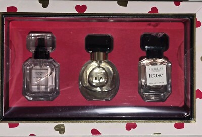 Victoria's Secret Deluxe Mini Fragrance Trio Eau De Parfum Bombshell Bare Tease