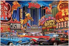 Vintage Vegas by Michael Fishel Poster - 36 x 24 Laminated
