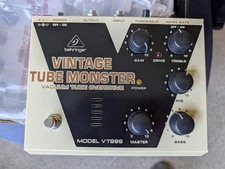 USED ONCE - Behringer Vintage Tube Monster VT999 Overdrive Guitar Effect Pedal