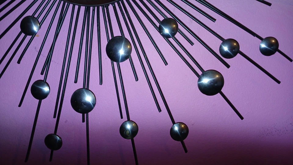 Rare Vintage Wall Mirror Sunburst Mirror For The Wall. Period: 1950s/60s - Image 3 of 4