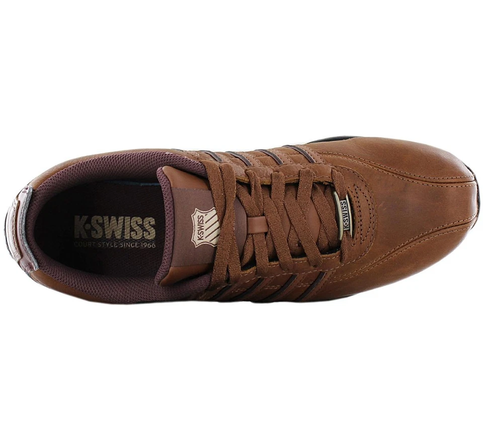 K-Swiss Arvee 1.5 Leather - Herren Sneaker Braun 02453-214 Freizeit Schuhe NEU - Bild 4 von 4