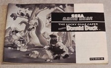 Notice Seul Manual Only The Lucky Dime Caper Donald Duck Sega Game Gear
