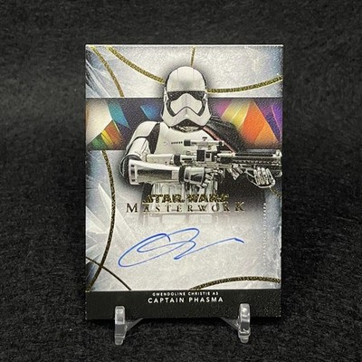 Topps Star Wars Masterwork Captain Phasma Gwendoline Christie Auto Autograph /25