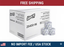 Genuine Joe GJO2540096 Toilet Paper 2-Ply 96 Rolls 400sh/rl FREE SHIP