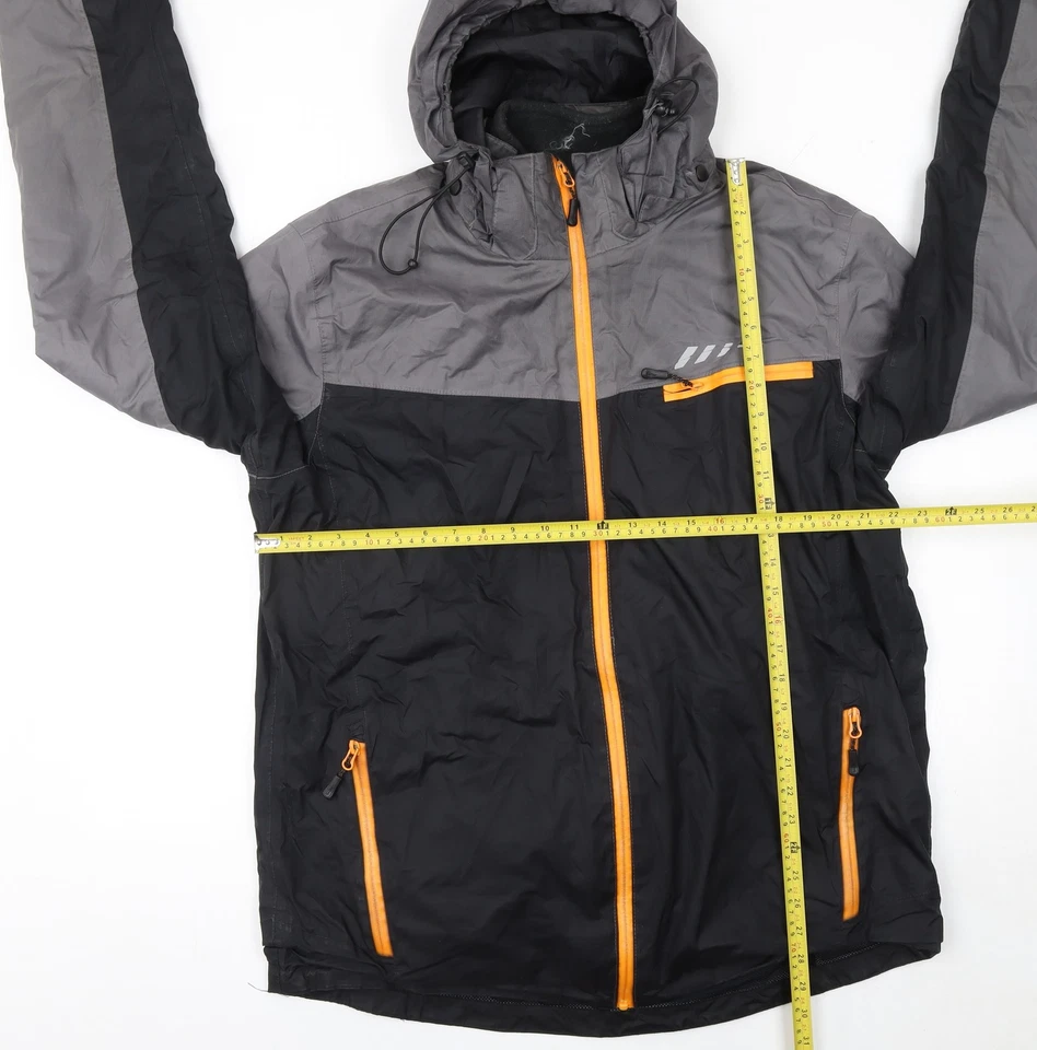 Giacca a vento impermeabile Crivit uomo nero e grigio XL - Immagine 2 di 4