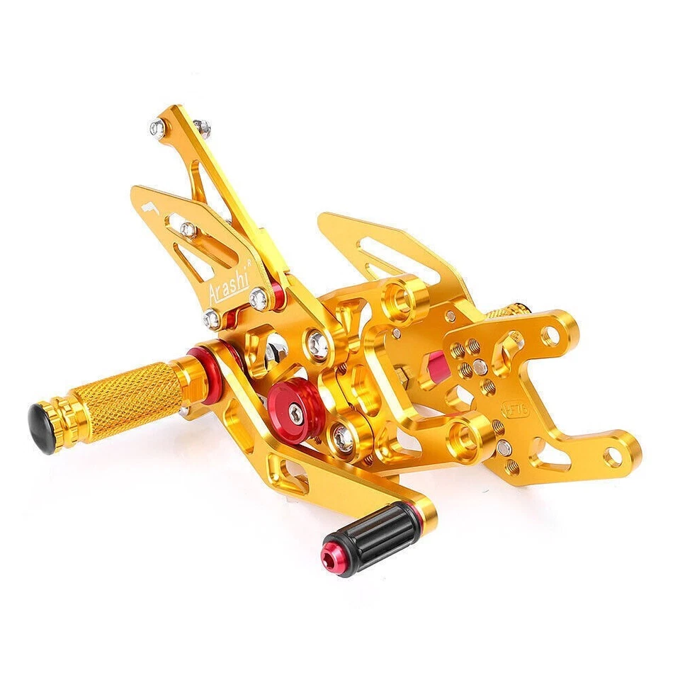 For Honda CBR1000RR 2017-19 Gold Adjustable Rear SEt Rearsets Footpegs Footrest - Imagem 3 de 4