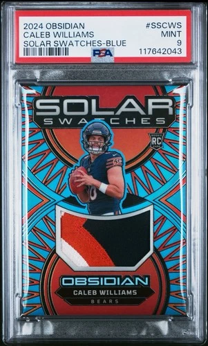 2024 Panini Obsidian - Solar Swatches Caleb Williams #SS-CWS Blue /25 RC SSP