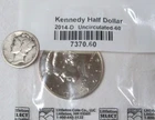 1924 D Mercury Dime and Uncirculated 2014 D Kennedy Half Dollar