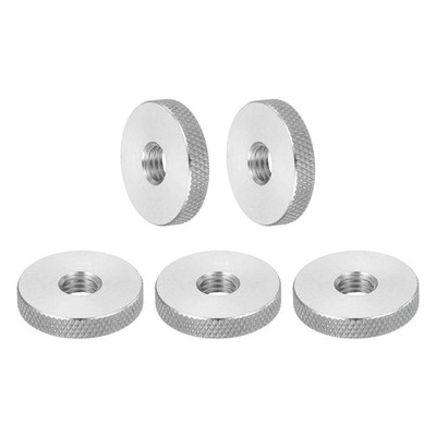 5 Pcs M8 Knurled Thumb Nuts, Stainless Steel Lock Adjusting Nuts, D25 x H5mm